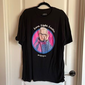 Fun black Leslie Jordan shirt